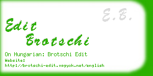 edit brotschi business card